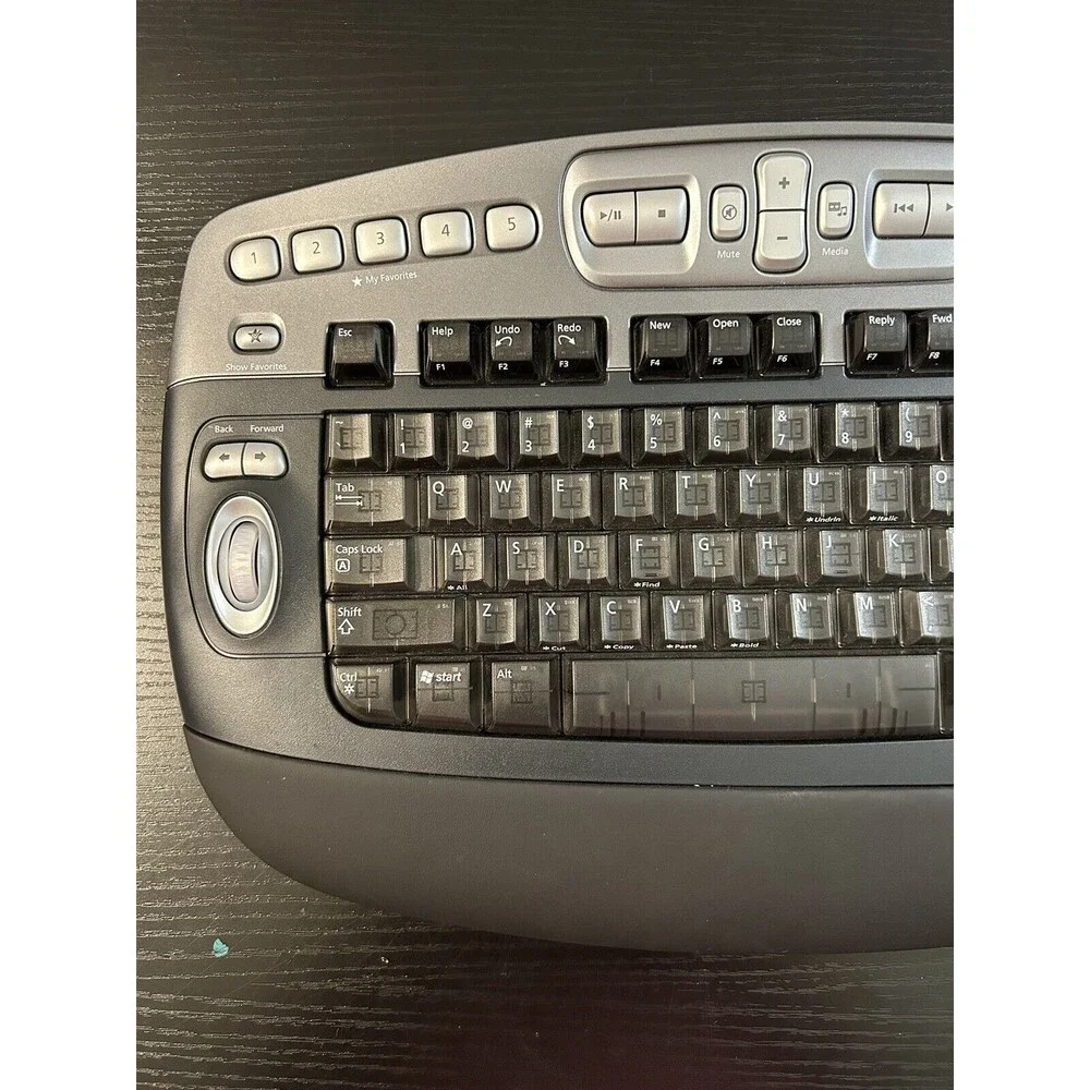 Microsoft Wireless Desktop Elite Black Keyboard Model No 1011 (No Receiver)